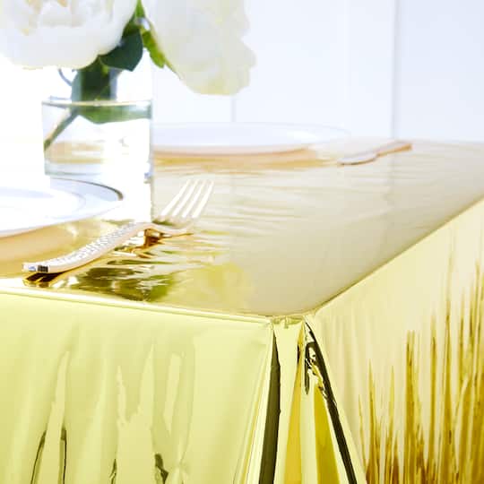 Reversible Gold & Silver Foil Table Cover by Celebrate It™